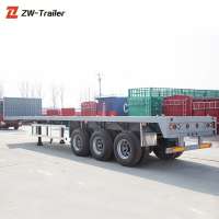 Hot selling 2 axis 3 axis 4 axis flatbed cargo flat deck semi truck trailer