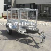 All galvanized chassis cargo trailer with galvanized sheet